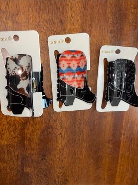 ItGirl Western Boot Hair Claw Clip Set
